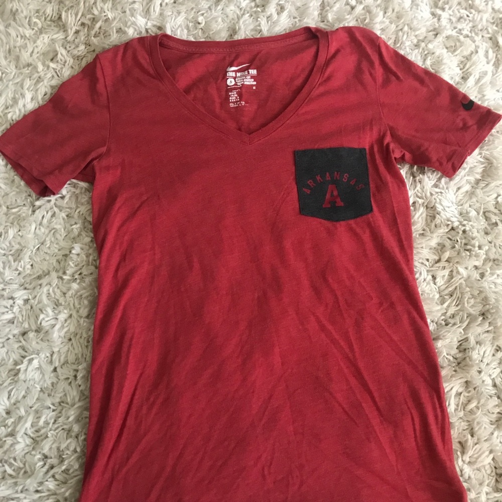 Arkansas Razorbacks soft v neck tee